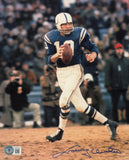 Johnny Unitas Autographed Signed 8x10 Photo Baltimore Colts Beckett BAS #AC95528