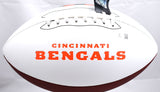 Ja'Marr Chase Autographed Cincinnati Bengals Logo Football - Beckett W Hologram