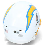 Omarion Hampton Autographed Los Angeles Chargers Speedflex Midi Helmet Beckett