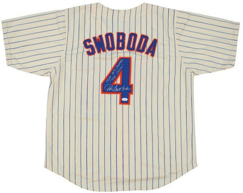 Ron Swoboda Signed New York Mets Jersey "1969 W.S Champs & 'The Catch'" JSA COA