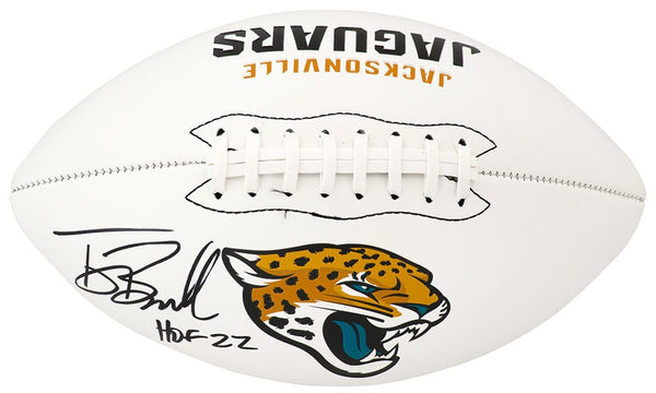 Tony Boselli Signed Jaguars Franklin White Logo Football w/HOF - (SCHWARTZ COA)