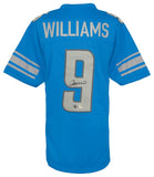 Jameson Williams Signed Blue Custom Football Jersey - (BECKETT COA)