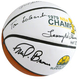 1978-79 NBA CHAMP SUPERSONICS AUTOGRAPHED BASKETBALL 9 SIGS "HOF" MCS 145852