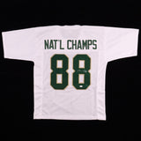 Lou Holtz Signed Notre Dame Nat'l Champions Jersey (JSA COA) 1988 NCAA Champion