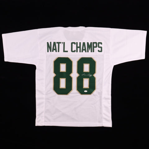 Lou Holtz Signed Notre Dame Nat'l Champions Jersey (JSA COA) 1988 NCAA Champion