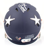 JJ Watt Autographed Houston Texans Amp Speed Mini Helmet- Beckett W Hologram