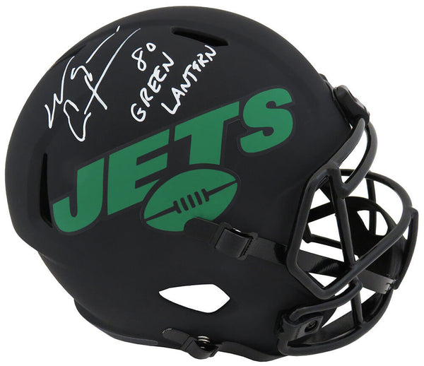 Wayne Chrebet Signed Jets ECLIPSE F/S Speed Rep Helmet w/Green Lantern -(SS COA)