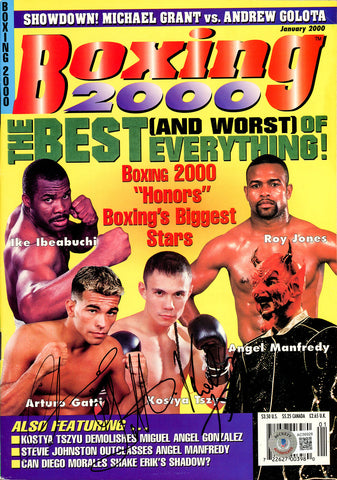 Arturo Gatti & Kostya Tszyu Autographed Boxing 2000 Magazine Beckett #AC56928