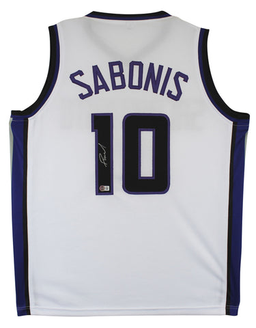 Domantas Sabonis Authentic Signed White Pro Style Jersey BAS Witnessed