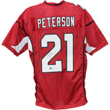 Patrick Peterson Autographed/Signed Pro Style XL Red Jersey Beckett WIT 53093