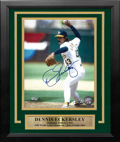 Dennis Eckersley Oakland Athletics Autographed Signed 8x10 Framed Photo Fanatics