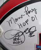 NFL Hall of Famers Multi-Signed (20) Full Size Replica Football Helmet 213071