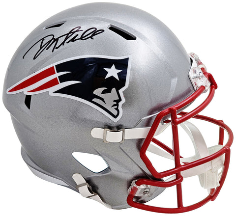 DANNY AMENDOLA AUTOGRAPHED PATRIOTS SILVER FULL SIZE HELMET BECKETT 221073