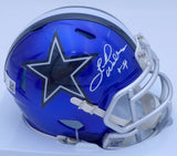 Herschel Walker Autographed Cowboys Flash Speed Mini Helmet Smudged Beckett