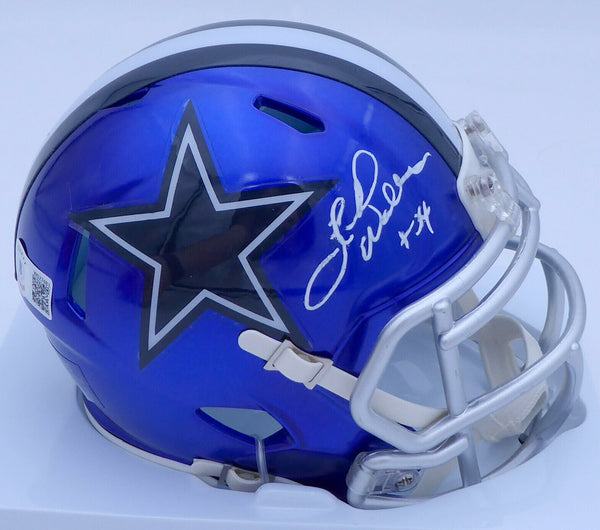 Herschel Walker Autographed Cowboys Flash Speed Mini Helmet Smudged Beckett