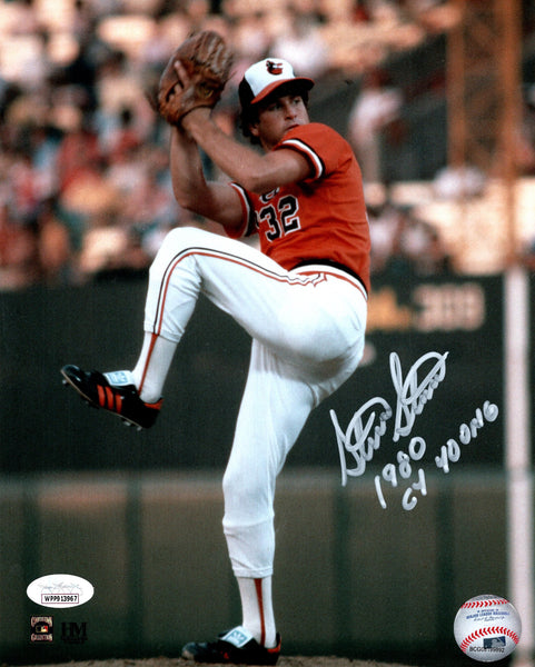 Orioles STEVE STONE Signed 8x10 AUTO Photo #1 AUTO w/ 1980 CY Young ~ JSA