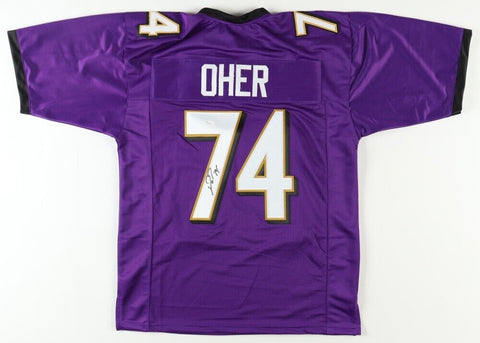 Michael Oher Signed Baltimore Ravens Jersey (JSA) Super Bowl XLVII Champion