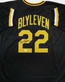 Pirates BERT BLYLEVEN Signed Custom Replica Pittsburgh Throwback Jersey AUTO JSA