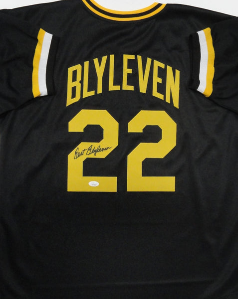 Pirates BERT BLYLEVEN Signed Custom Replica Pittsburgh Throwback Jersey AUTO JSA