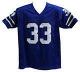 Tony Dorsett Autographed/Signed Pro Style Blue XL Jersey JSA 35267