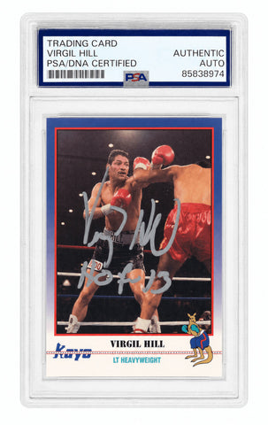 Virgil Hill Signed 1991 Kayo Boxing Trading Card #101 w/HOF'13 - (PSA/DNA)