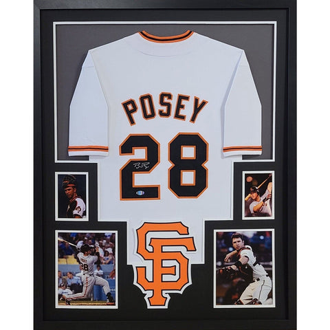 Buster Posey Autographed Signed Framed San Francisco 49ers Jersey LOJO COA