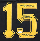 Oneil Cruz Signed Pirates Black Jersey Inscribed "Cruz Missle" & "El Mono" (JSA)