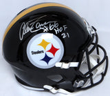 Alan Faneca Autographed Steelers F/S Speed Helmet w/ HOF - Beckett W Holo