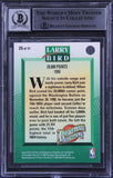 Celtics Larry Bird Signed 1992 Upper Deck Heroes #25 Card Auto 10! BAS Slabbed