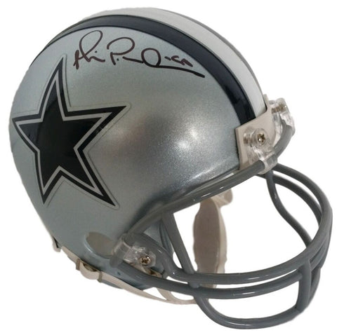 Michael Irvin Signed Cowboys Mini-Helmet (Beckett COA) University of Miami W.R.