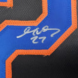 Framed Autographed/Signed Mark Vientos 35x39 New York Black Jersey BAS COA