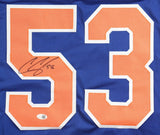 Casey Cizikas Signed New York Islanders Jersey (JSA) 13 Year Islanders Veteran