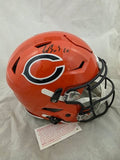 LUTHER BURDEN SIGNED CHICAGO BEARS F/S ALTERNATE SPEEDFLEX HELMET BECKETT QR