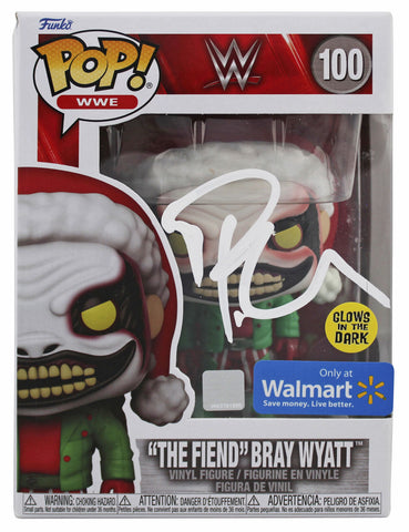 Bray Wyatt Signed #100 Pop! WWE The Fiend Funko Pop Vinyl Figure BAS #AD77134