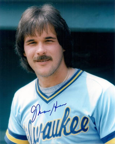 Milw Brewers Pitcher MOOSE HAAS Signed 8x10 Photo #6 AUTO - '82 World Series