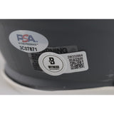 Travis Kelce Jason Kelce Autographed NFL Mini Helmet Slate Beckett/PSA 49072