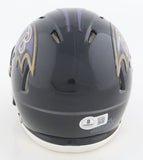 Jamal Lewis Signed Baltimore Ravens Speed Mini Helmet - Beckett