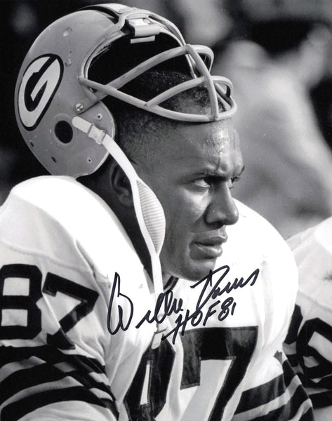 Willie Davis Autographed 8x10 Photo Green Bay Packers "HOF 81" SKU #245953