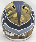 CHRIS CARSON AUTOGRAPHED SEAHAWKS CAMO FULL SIZE HELMET (BUBBLING) FANATICS