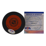 Bill Goldsworthy Signed Minnesota North Stars Puck (PSA COA) 4xNHL All Star R.W.