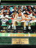 Robert Parrish, Larry Bird & Kevin Mchale Autographed Photo Framed to 20x24 JSA