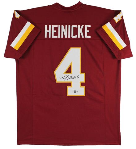 Taylor Heinicke Authentic Signed Maroon Pro Style Jersey Autographed BAS Witness