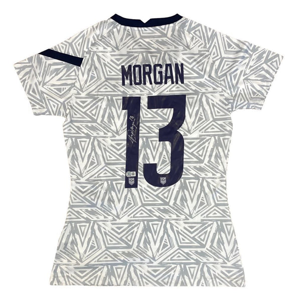 Alex Morgan Signed 2021/22 Nike USA Women's Pre-Match Soccer Jersey BAS