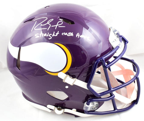 Randy Moss Signed Vikings F/S 83-01 Speed Authentic Helmet w/ Insc. - BAW Holo