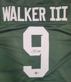 KENNETH WALKER III AUTOGRAPHED SIGNED COLLEGE STYLE CUSTOM XL JERSEY BECKETT QR