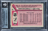 North Stars Dino Ciccarelli Authentic Signed 1987 Topps #81 Card BAS Slabbed