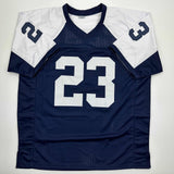 Autographed/Signed Rico Dowdle Dallas Thanksgiving Day Jersey Beckett BAS COA