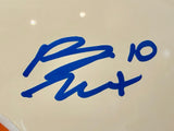 Bo Nix Autographed Denver Broncos Retro NFL Pro Helmet BAS COA