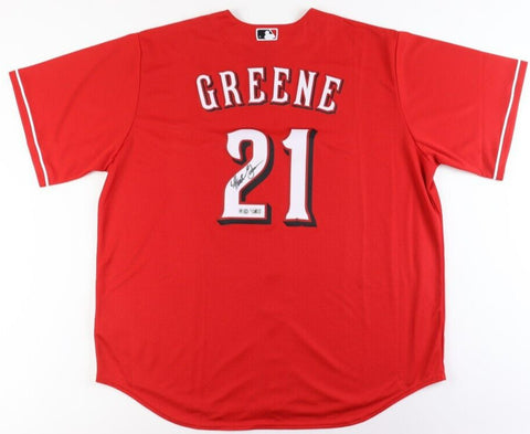 Hunter Greene Signed Cincinnati Reds Nike MLB Jersey (Fanatics & MLB) Pitcher