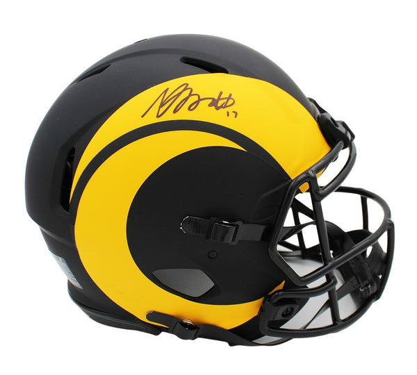 Davante Adams Signed Los Angeles Rams Speed Authentic Eclipse NFL Helmet